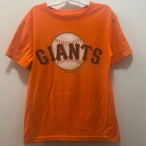 Giants Baseball Kids Orange T-Shirt Size 8 Medium